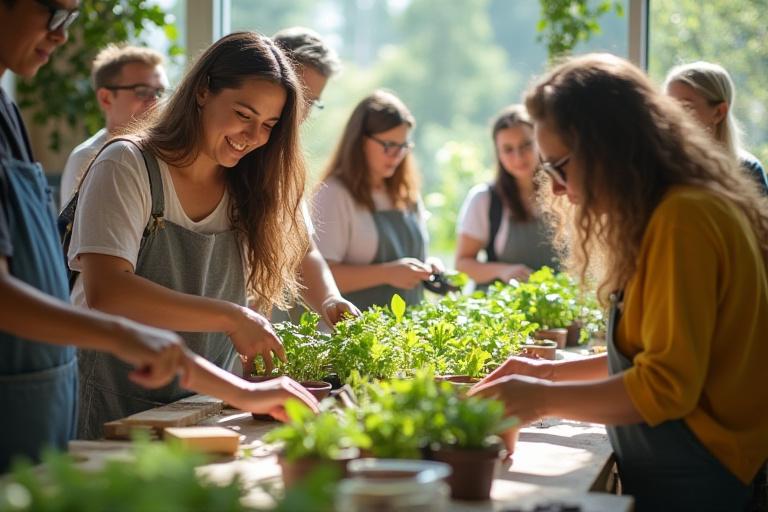 Botanical workshop with community members